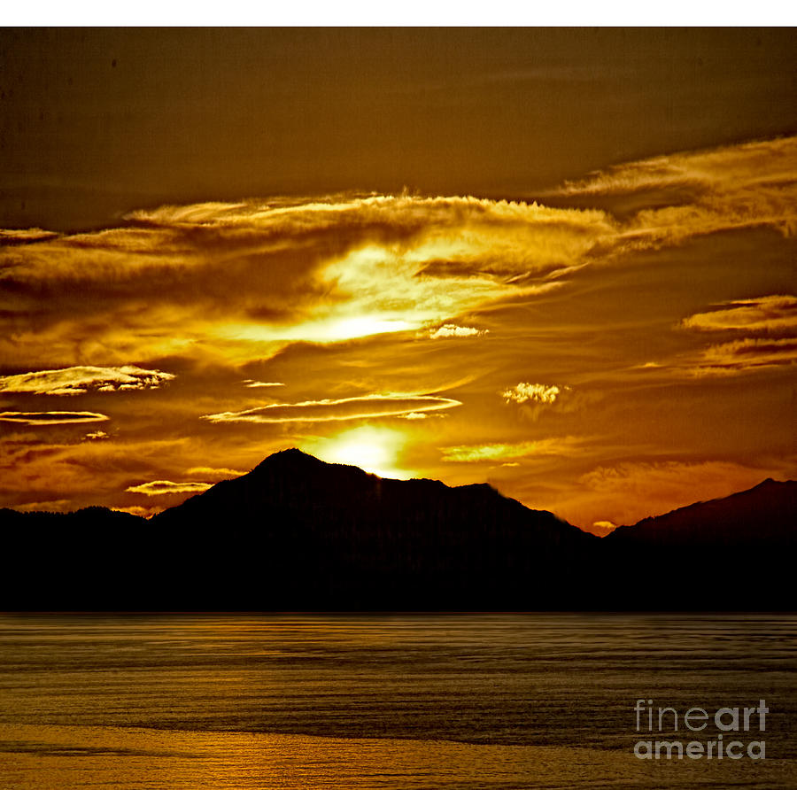 Akaroa Sunset #1 Photograph by Shirley Mangini