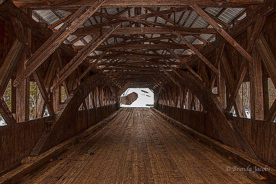 Albany Covered Bridge New Hampshire #1 Photograph by Brenda Jacobs