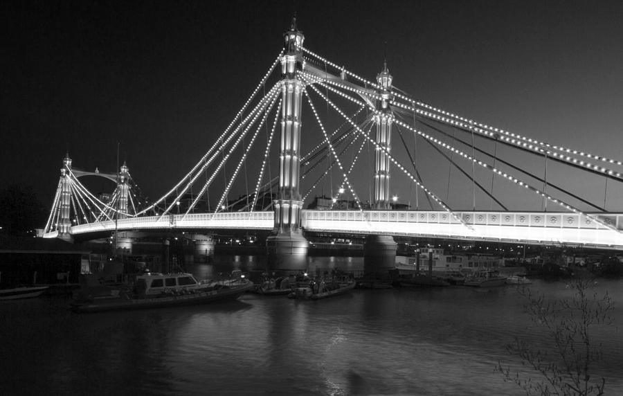 Albert Bridge London #1 Photograph by David French
