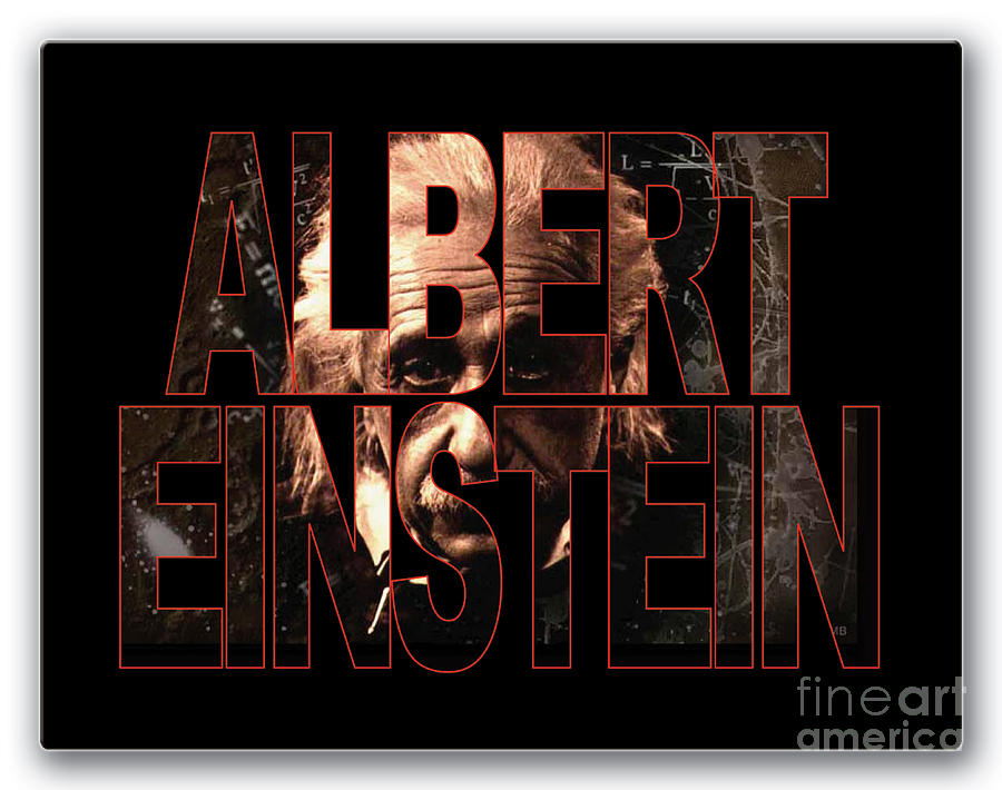 Albert Einstein #1 Mixed Media by Marvin Blaine