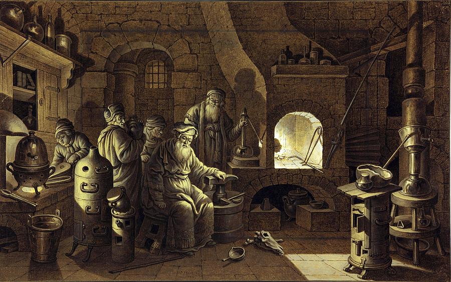 Alchemist at work, 18th century #1 Photograph by Science Photo Library