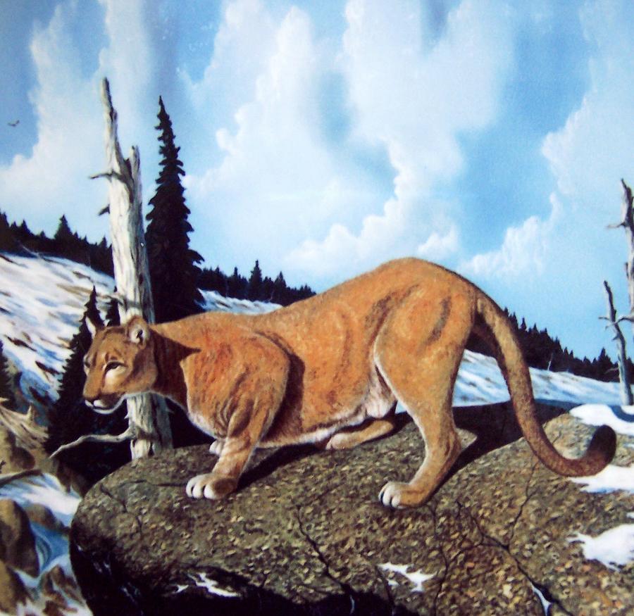 Wildlife Painting - Alert #1 by Don Griffiths