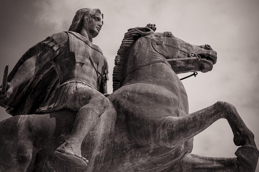 Alexander the Great and His Horse #1 Photograph by James Margolis