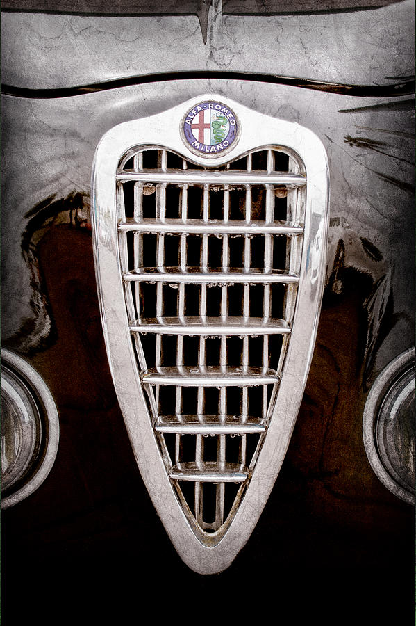 Alfa Romeo Milano Grille Emblem #1 Photograph by Jill Reger