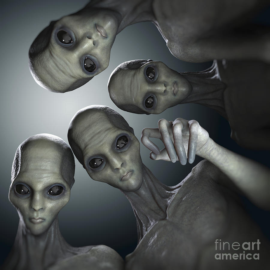 Alien Photograph - Alien Abduction #1 by Science Picture Co