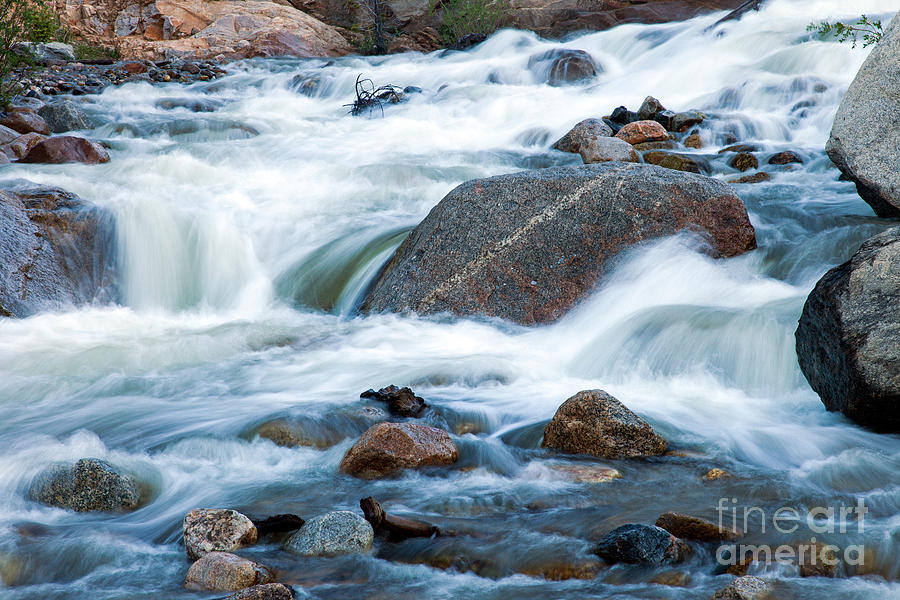 Alluvial Fan Falls on Roaring River in Rocky Mountain National Park #1 Photograph by Fred Stearns
