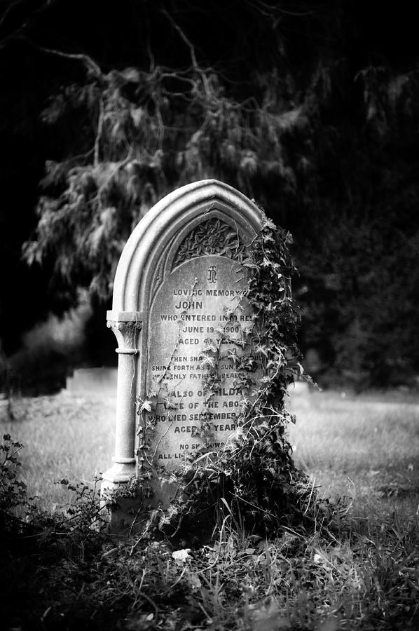 Cemetary Photograph - Alone #1 by Roy Pedersen