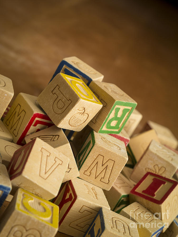 Alphabet Blocks #1 Photograph by Edward Fielding