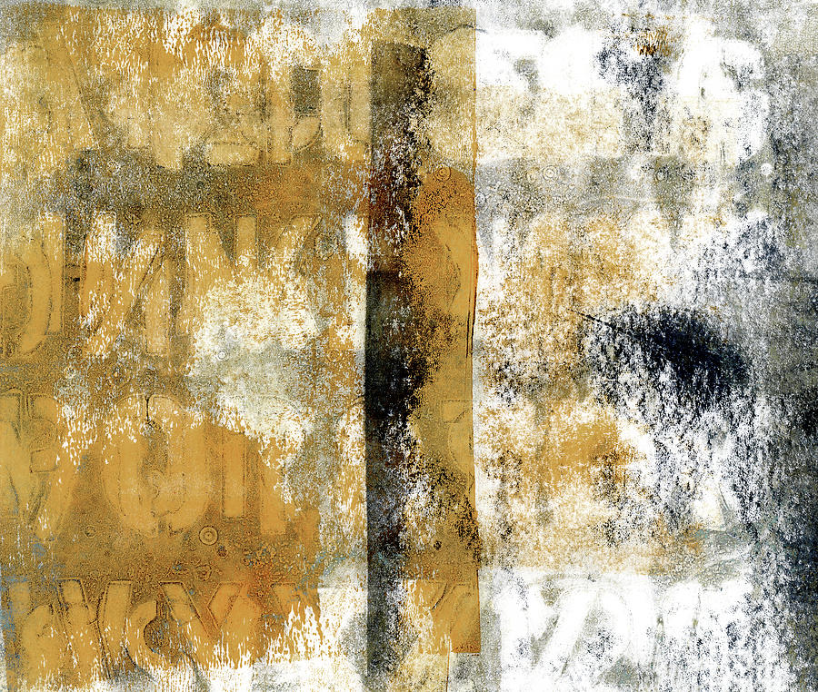 Abstract Mixed Media - Alphabetical Order #1 by Carol Leigh