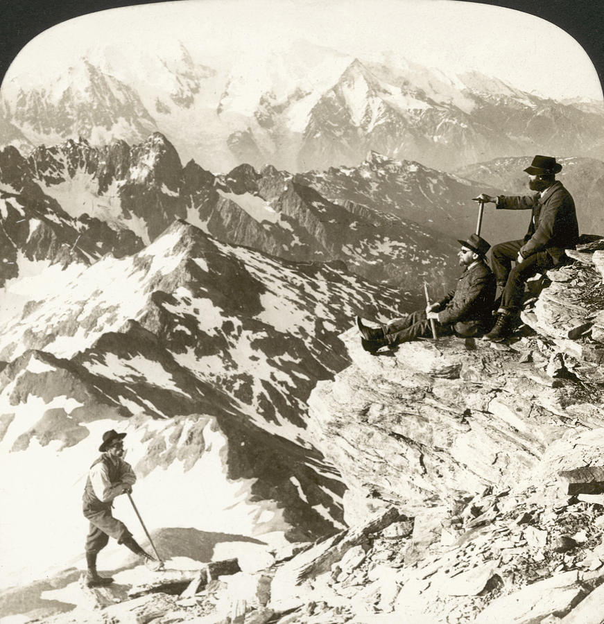 Alpine Mountaineering, 1908 #1 Photograph by Granger