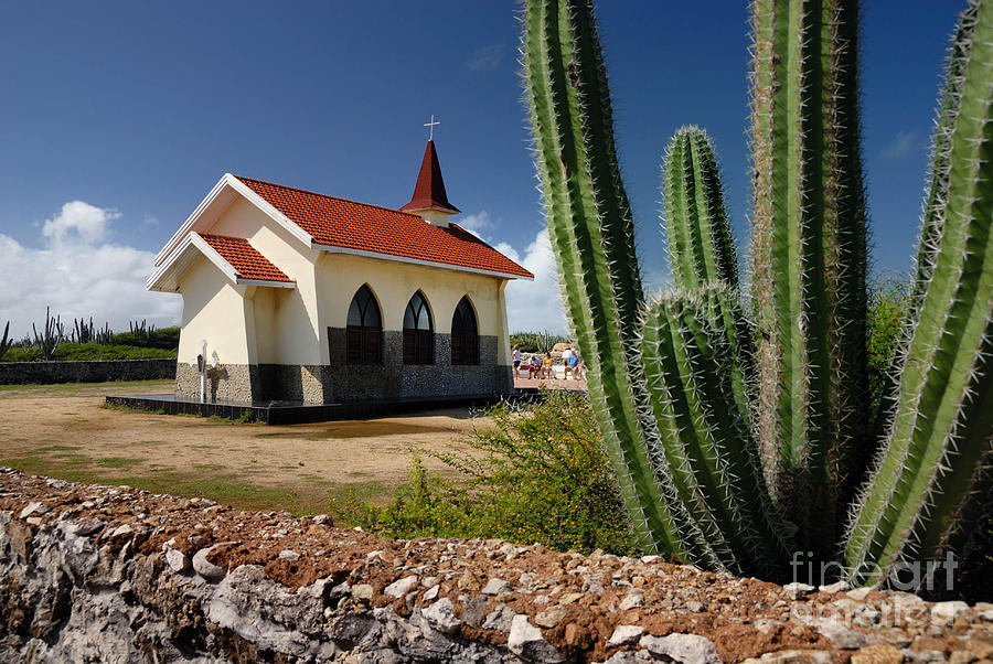 Alto Vista Chapel Photograph - Alto Vista Chapel Aruba #1 by Amy Cicconi