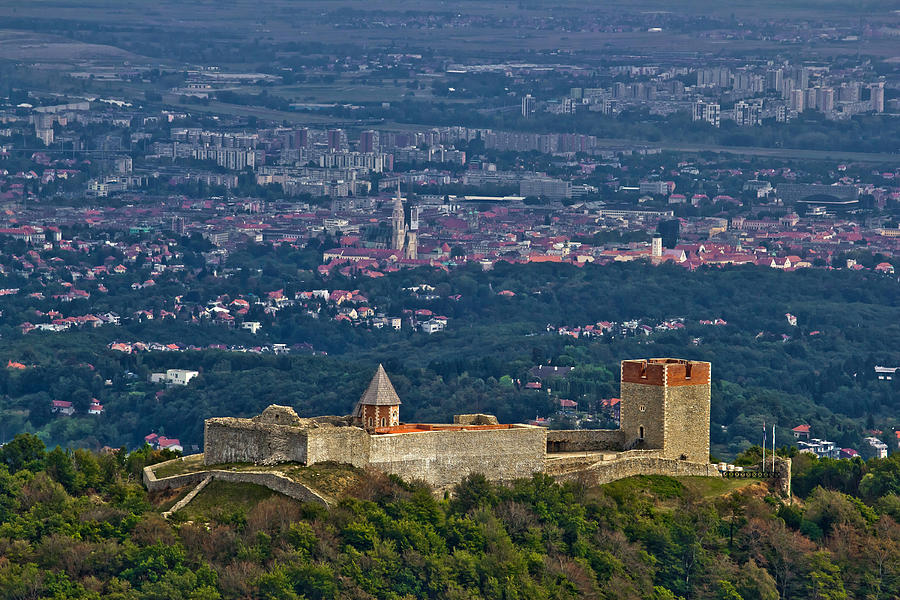 Amazing Medvedgrad castle and Croatian capital Zagreb #1 Photograph by Brch Photography