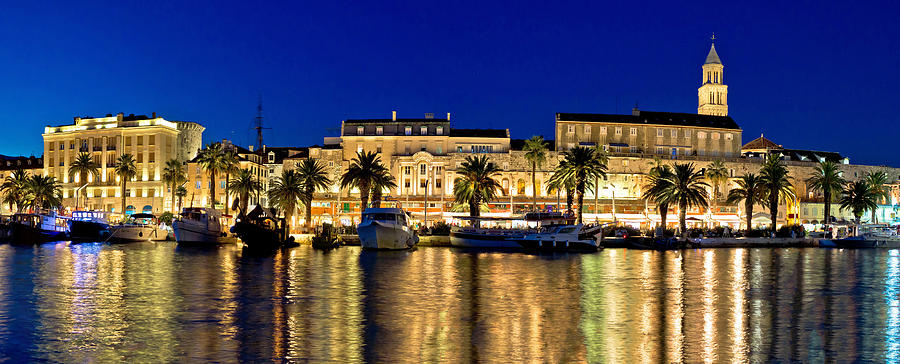 Amazing Split waterfront evening panorama #1 Photograph by Brch Photography