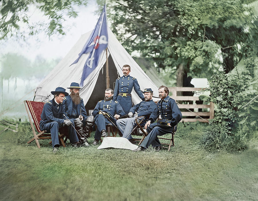 American Civil War Generals #1 Photograph by Stocktrek Images