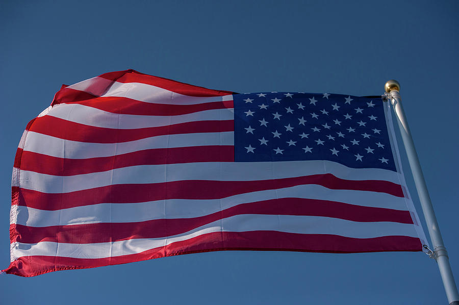 Flag Photograph - American Flag #1 by Lisa S. Engelbrecht