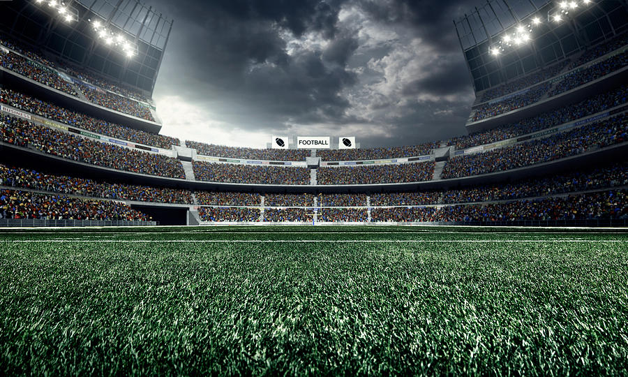 American football stadium #1 Photograph by Dmytro Aksonov