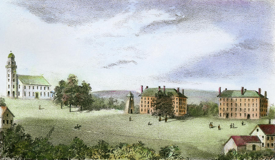 University Painting - Amherst College, 1824 #1 by Granger
