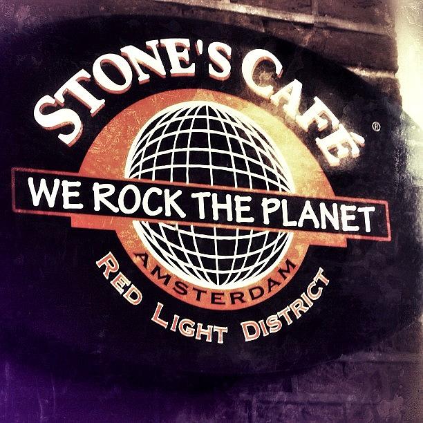 Sign Photograph - Stones Cafe by Clare Hardy