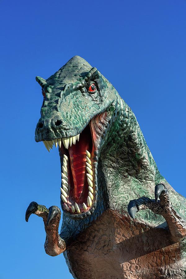 Amusement Park Dinosaur Model #1 Photograph by John Greim/science Photo Library