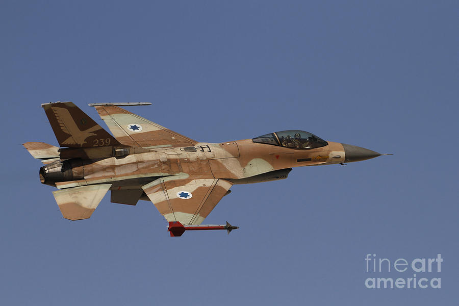An F-16a Netz Of The Israeli Air Force Photograph