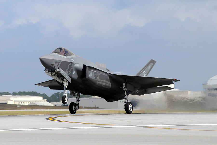 An F-35a Taking Off From Eglin Air Photograph by Riccardo Niccoli ...