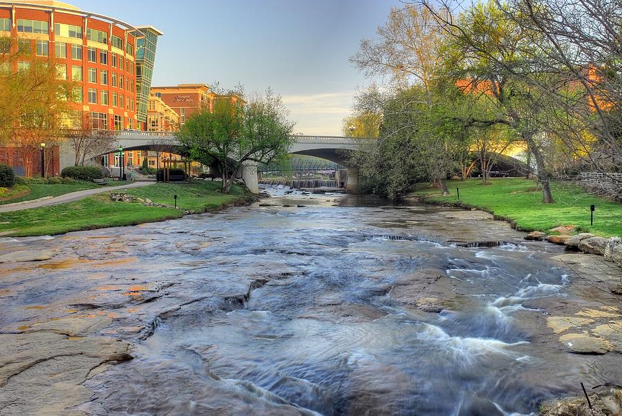 An HDR Image of the Reedy River in Downtown Greenville SC #2 Photograph by Willie Harper