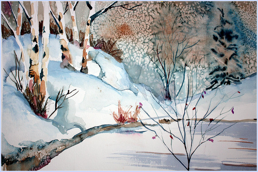 An Icy Winter #1 Painting by Mindy Newman