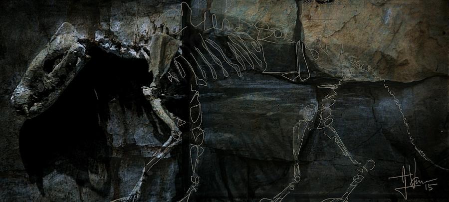 Ancient Dog Skeleton #1 Photograph by Jim Vance