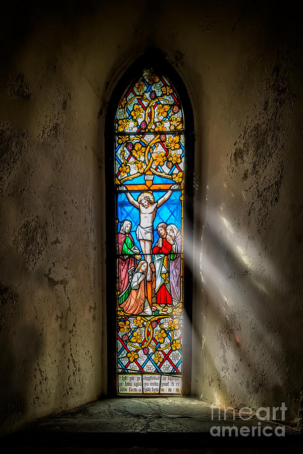 Jesus Christ Photograph - Ancient Glass #1 by Adrian Evans