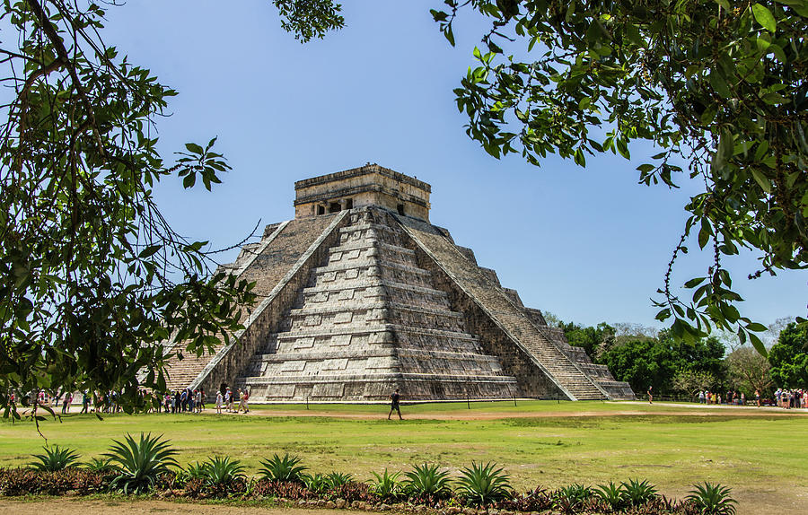 Mayan Photograph - Ancient Step Pyramid Kukulkan #1 by Jerry Ginsberg