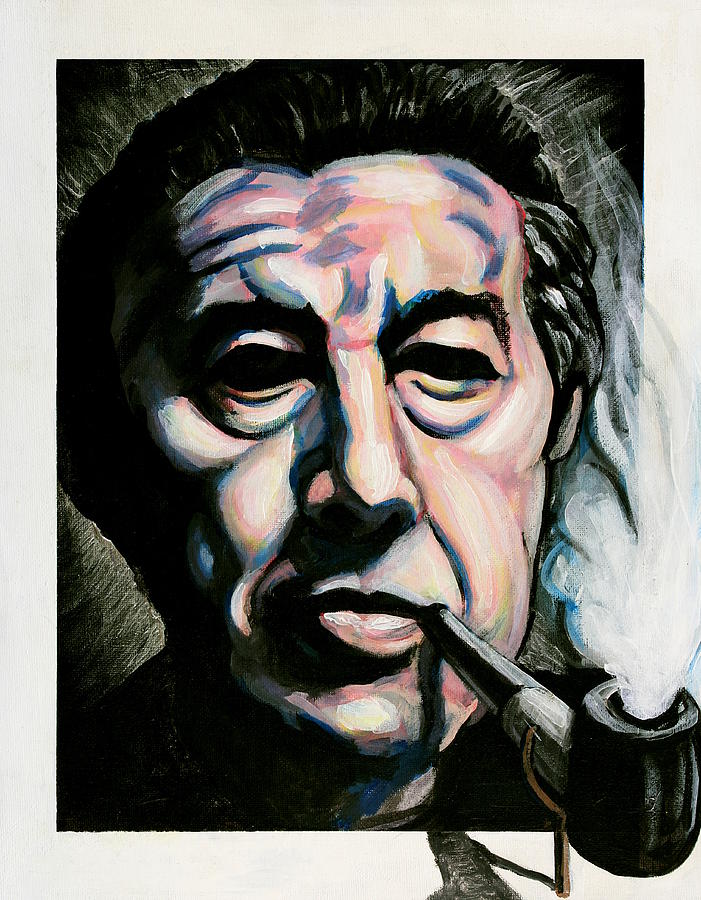 Pipe Painting - Andre Breton #1 by Adam B Cook