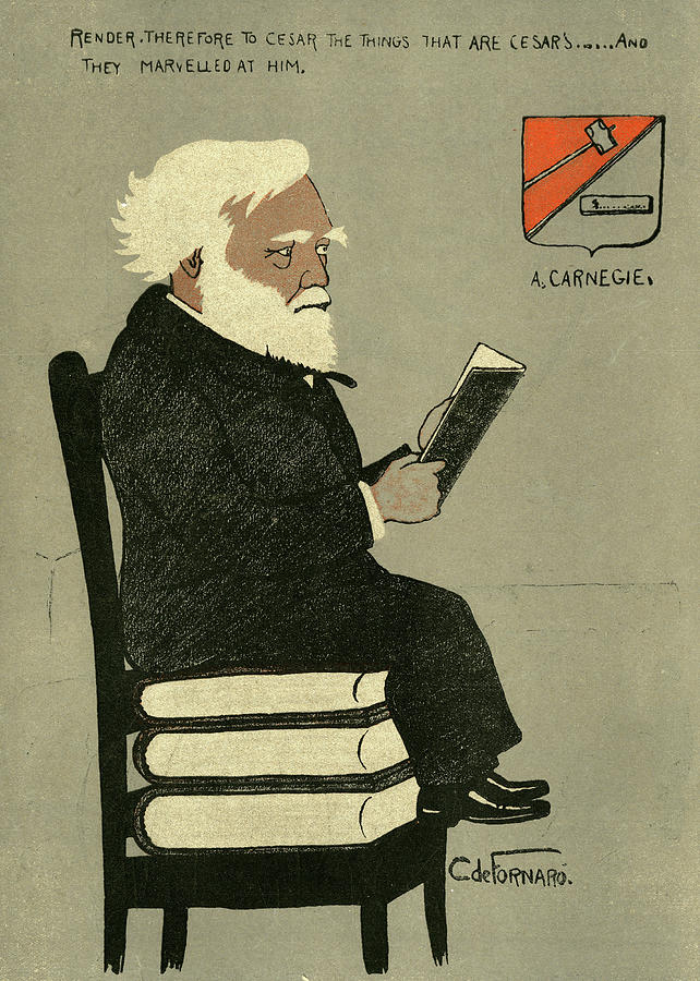 Andrew Carnegie American Industrialist Drawing by Mary Evans Picture