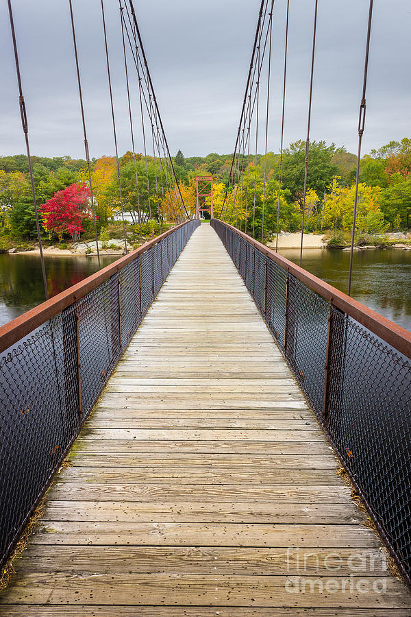 Androscoggin Swinging Bridge #1 Photograph by Benjamin Williamson