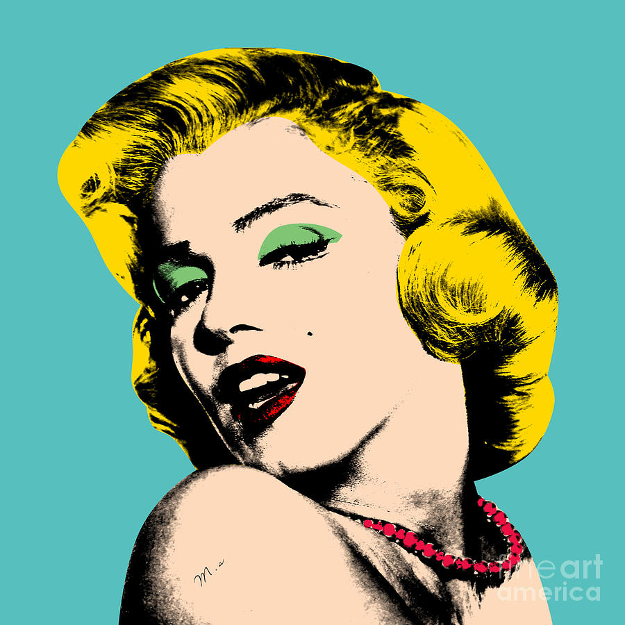 Marilyn Monroe Digital Art - Andy Warhol by Mark Ashkenazi