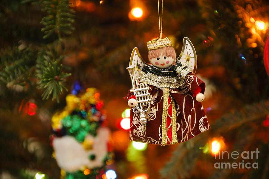 Angel Christmas Ornament #1 Photograph by Oscar Gutierrez