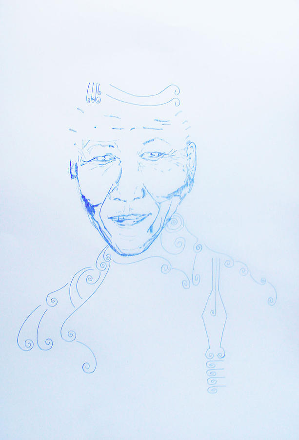Angel Madiba - Nelson Mandela #1 Drawing by Gloria Ssali