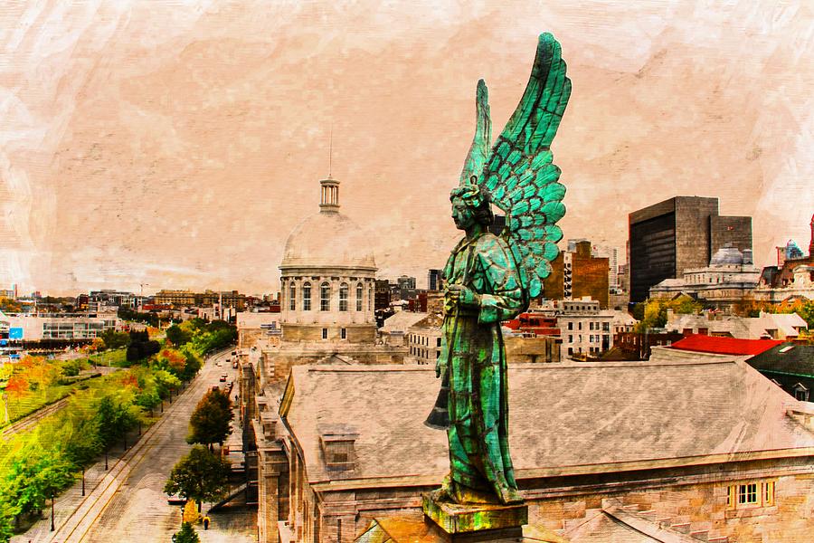 Angel Of Old Montreal Photograph by Alice Gipson