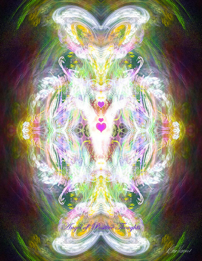 Angel of Positive Thoughts #2 Digital Art by Diana Haronis