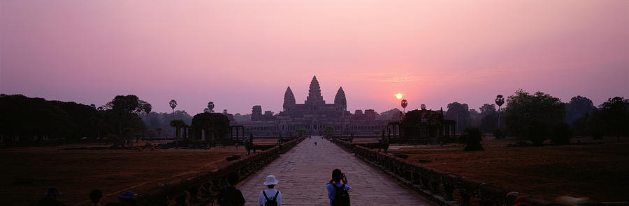 Architecture Photograph - Angkor Wat Cambodia #1 by Panoramic Images