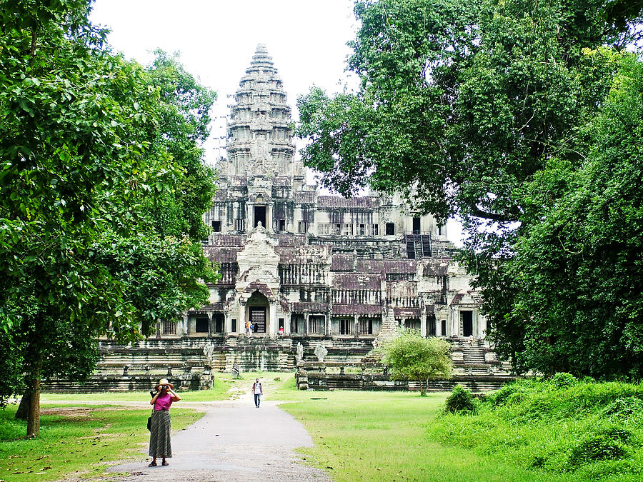 Angkor Wat Displays Classical Khmer Architecture-Cambodia  #1 Photograph by Ruth Hager
