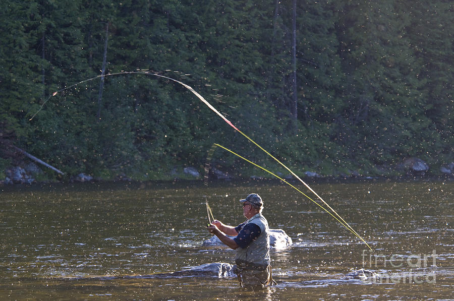 Angler Fly Fishing, Kelly Creek #1 Photograph by William H. Mullins