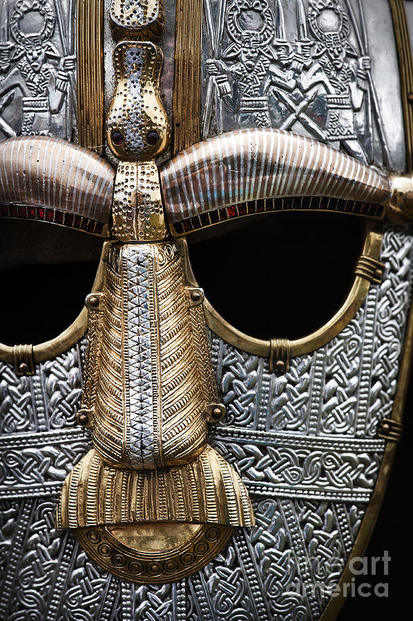 Anglo Saxon Photograph - Anglo Saxon Helmet Detail by Tim Gainey