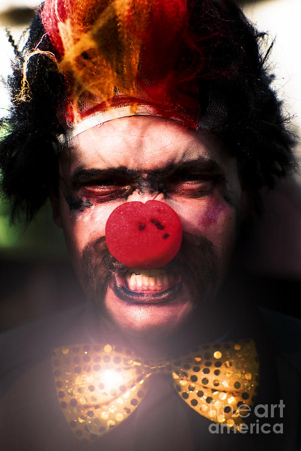 Angry The Clown Photograph by Jorgo Photography