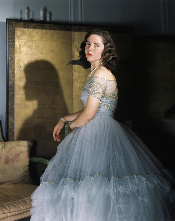 Anne Bullitt Wearing A Tulle Gown #1 Photograph by Horst P. Horst