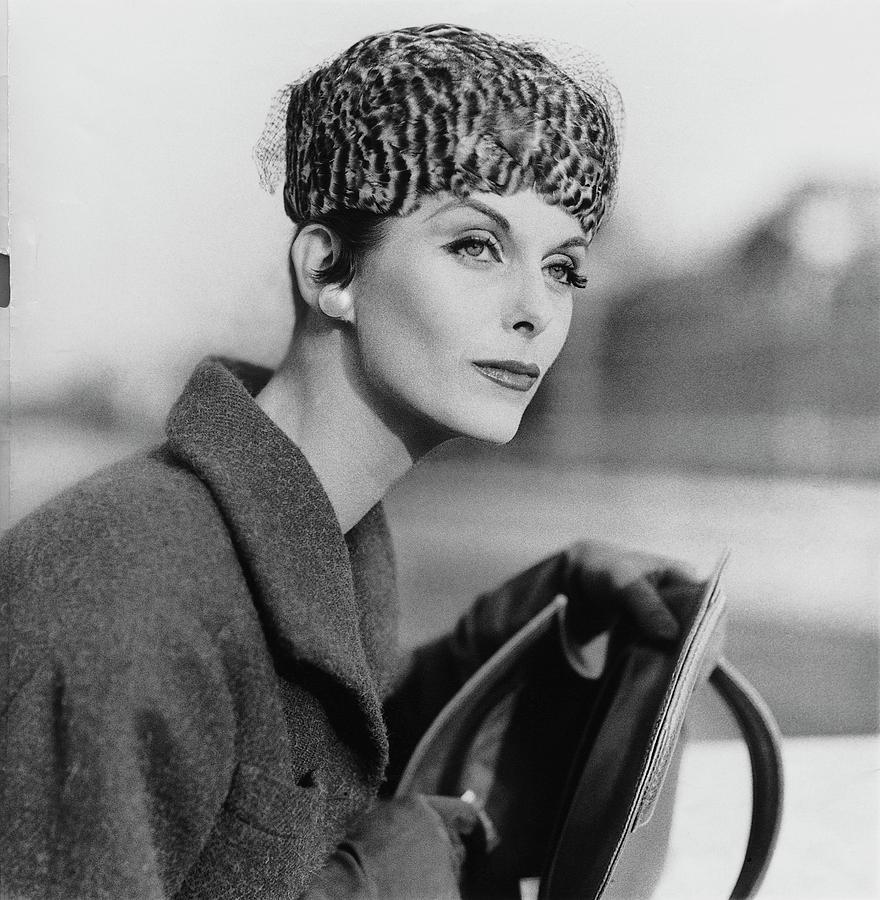 anne st marie wearing a dior hat photograph by henry clarke anne st marie wearing a dior hat photograph by henry clarke