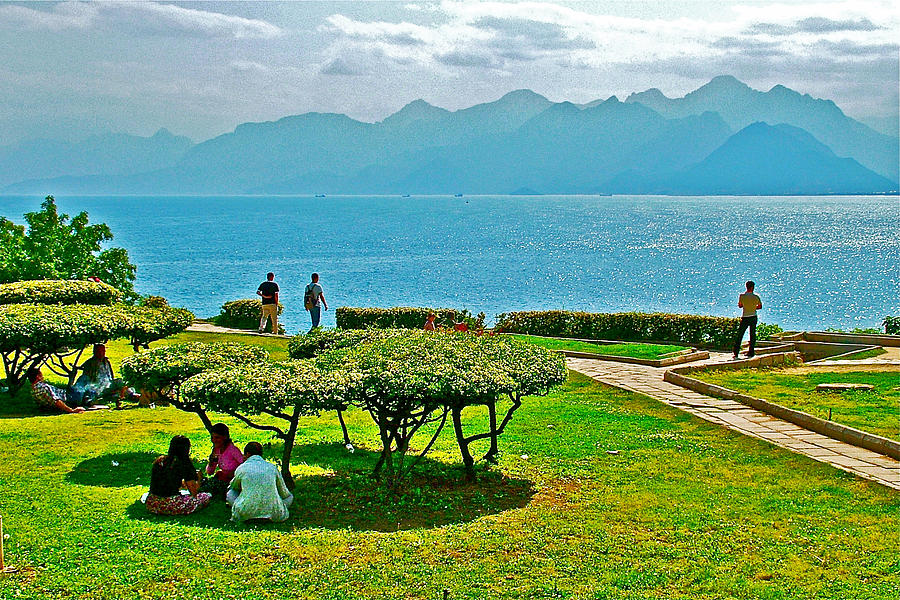 Antalya Park View of Taurus Mountains-Turkey  #1 Photograph by Ruth Hager