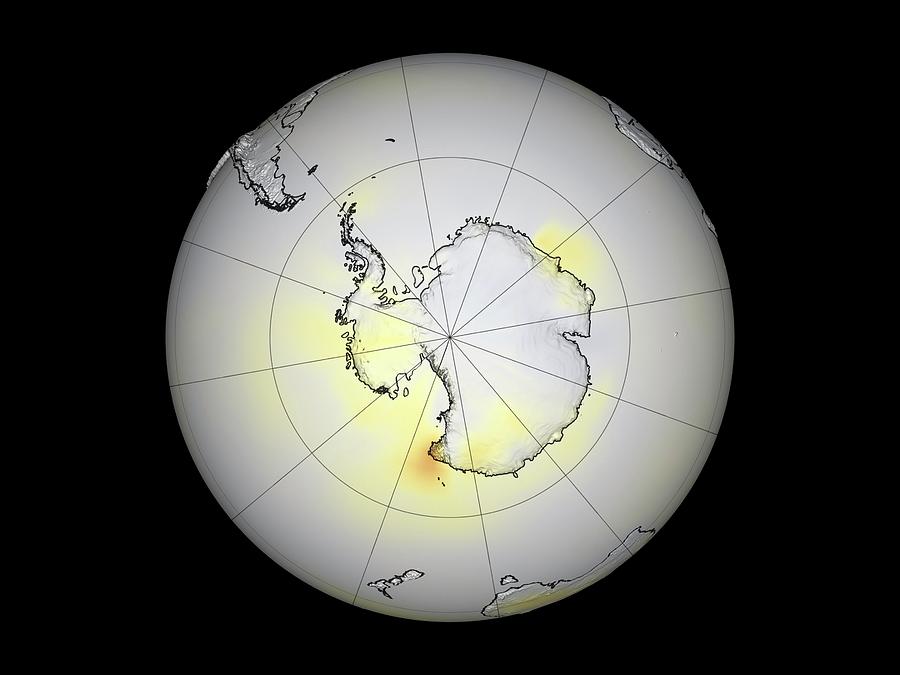 Summer Photograph - Antarctic Temperatures #1 by Gsfc Svs/nasa/science Photo Library