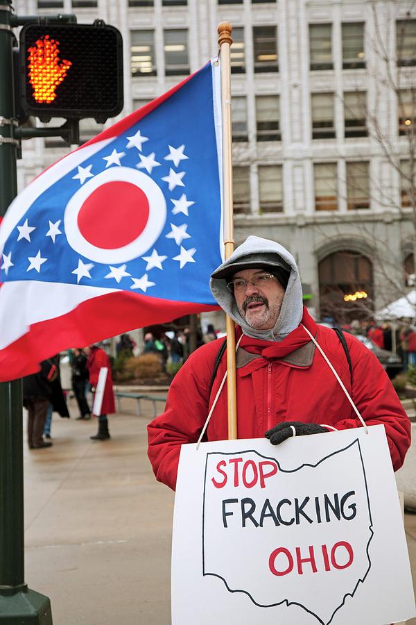 Sign Photograph - Anti-fracking Protest #1 by Jim West