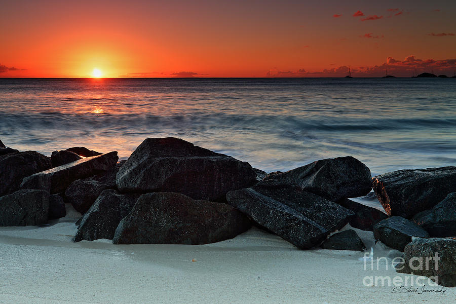 Antigua Sunset #1 Photograph by Steve Javorsky