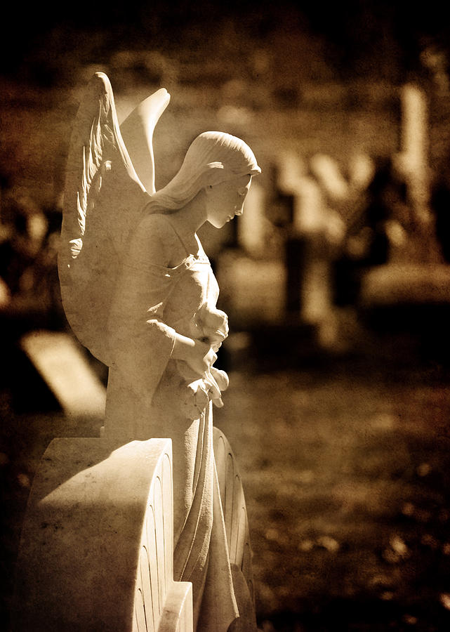 Antique Angel Statue Photograph